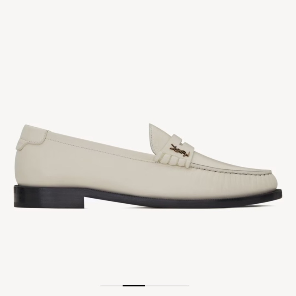 YSL LE LOAFER PENNY SLIPPERS IN SMOOTH LEATHER